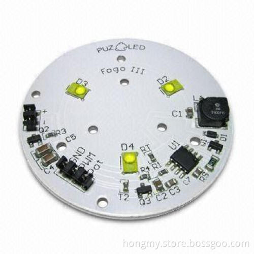 Aluminum PCB with 1oz Copper Thickness and 0.4mm Minimum Hole Dimensions
